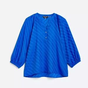 Karl Lagerfield Blue Blouse(small stitch fit